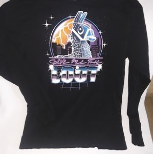 Fortnite Long Sleeve T-shirt Size Large